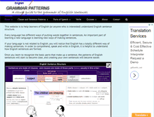 Tablet Screenshot of grammarpatterns.com